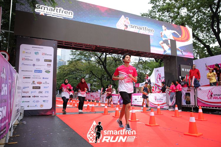 Race photo from Smartfren Run 2024