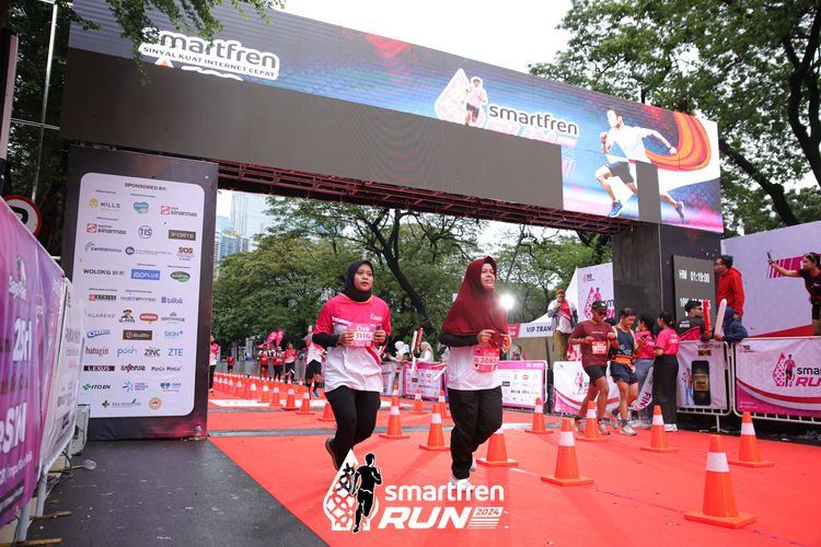Race photo from Smartfren Run 2024