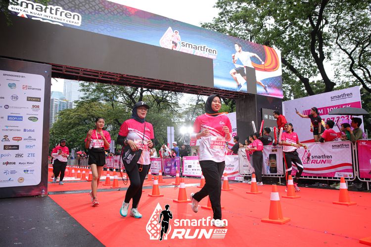 Race photo from Smartfren Run 2024