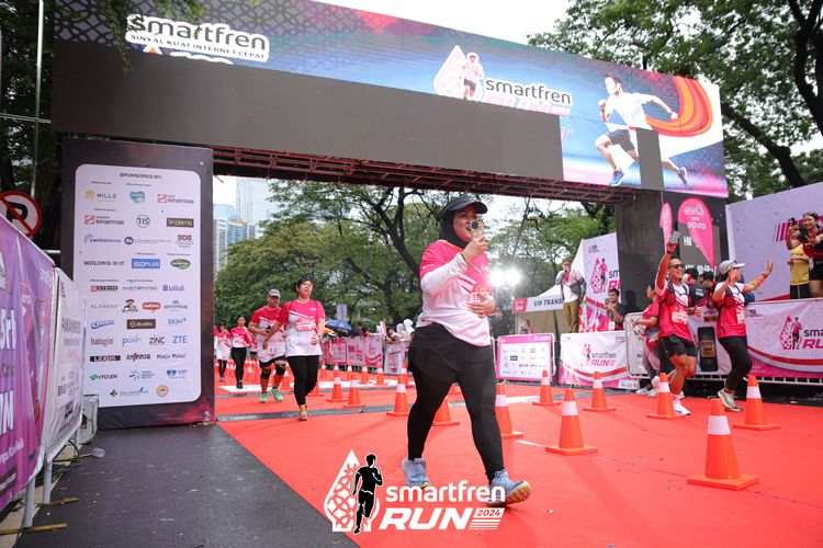 Race photo from Smartfren Run 2024
