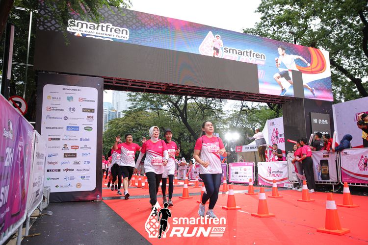 Race photo from Smartfren Run 2024