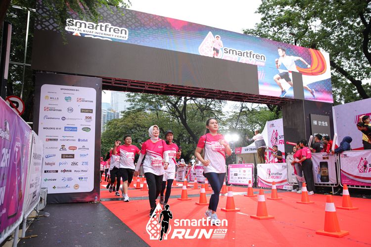 Race photo from Smartfren Run 2024