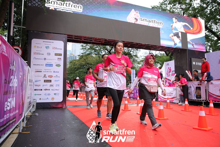 Race photo from Smartfren Run 2024