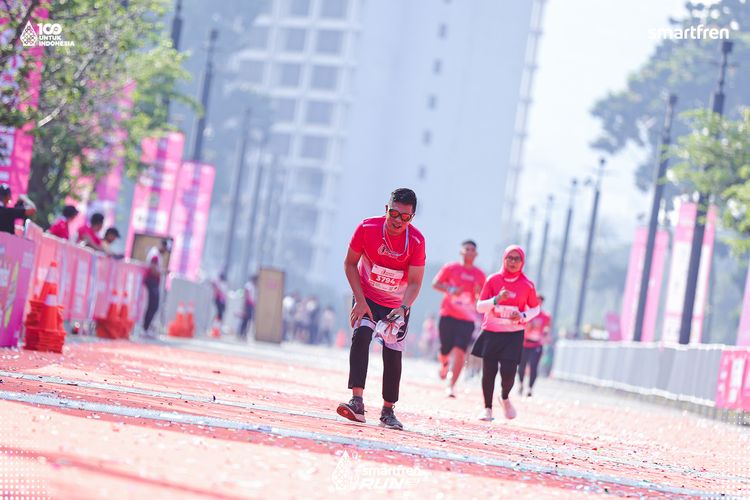 Race photo from Smartfren Run 2025 