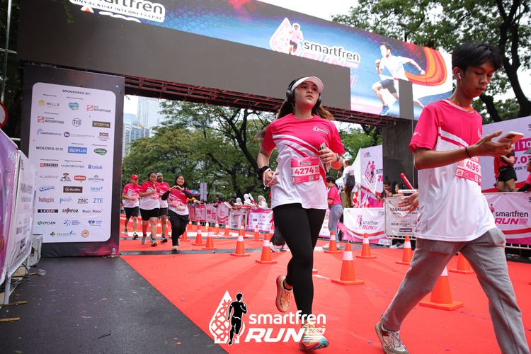 Race photo from Smartfren Run 2024