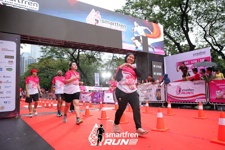 Race photo from Smartfren Run 2024