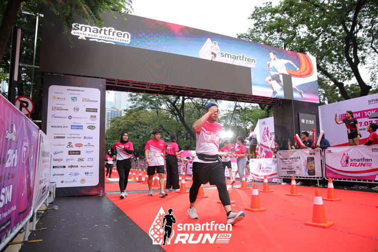 Race photo from Smartfren Run 2024