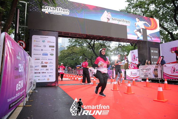 Race photo from Smartfren Run 2024
