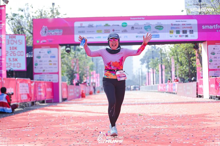 Race photo from Smartfren Run 2025 