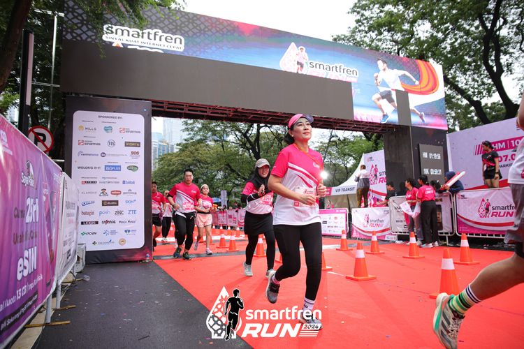 Race photo from Smartfren Run 2024