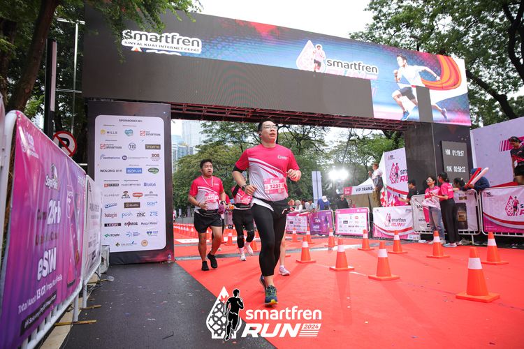 Race photo from Smartfren Run 2024