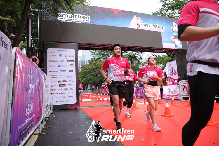 Race photo from Smartfren Run 2024