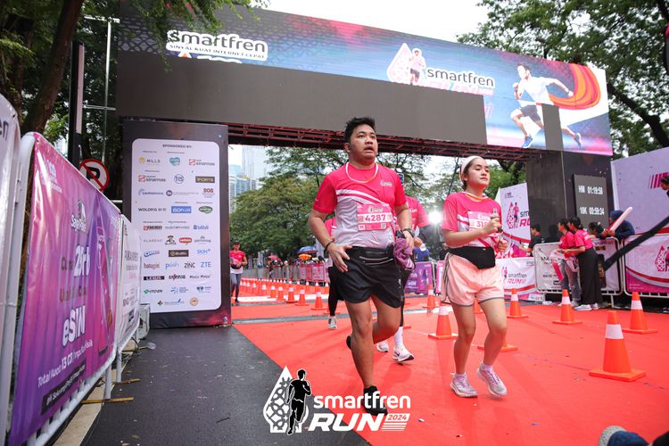 Race photo from Smartfren Run 2024