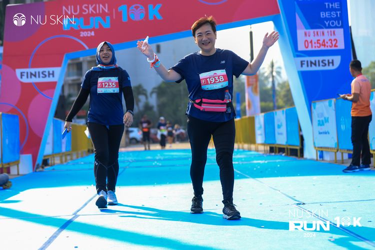 Race photo from Nu Skin Run 10K
