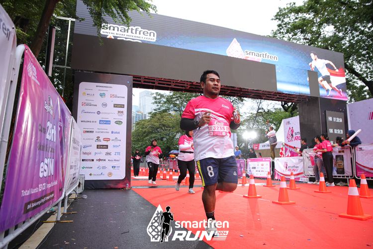 Race photo from Smartfren Run 2024