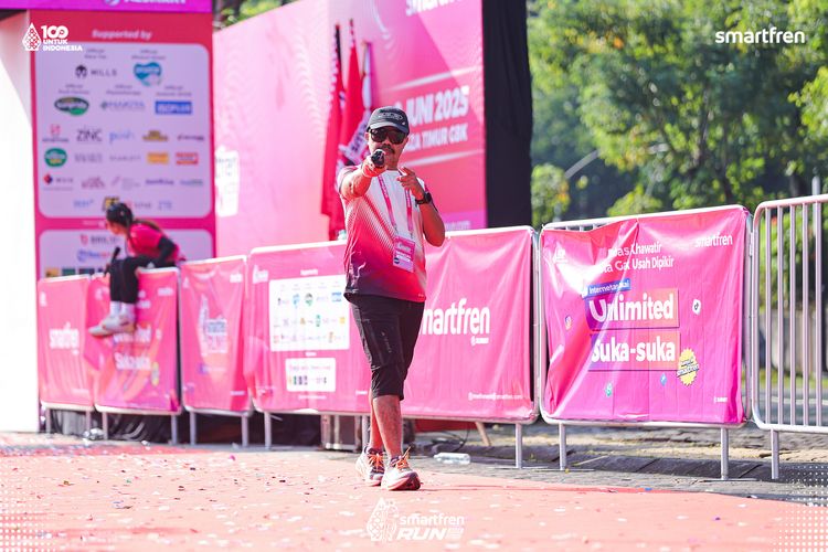 Race photo from Smartfren Run 2025 
