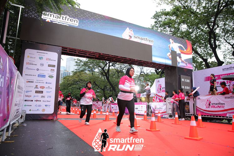 Race photo from Smartfren Run 2024