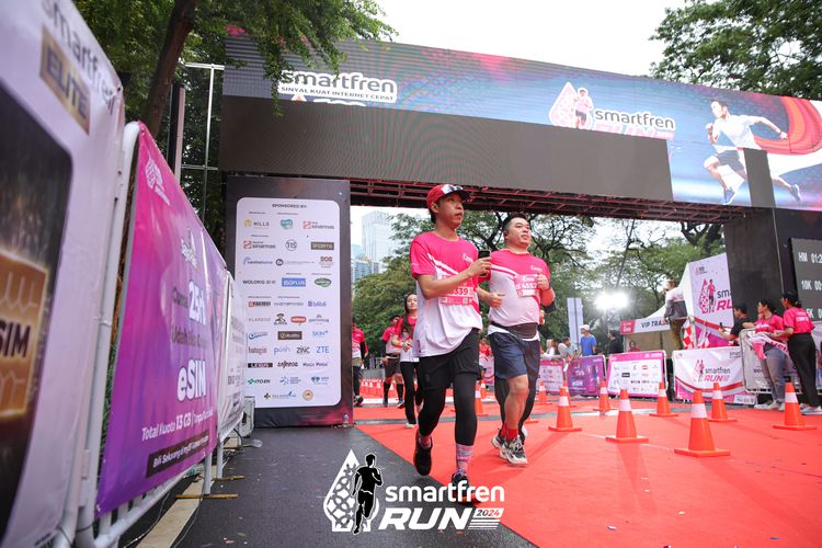 Race photo from Smartfren Run 2024