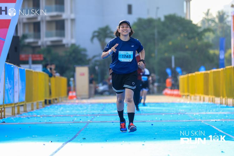 Race photo from Nu Skin Run 10K