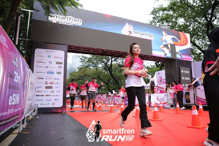 Race photo from Smartfren Run 2024