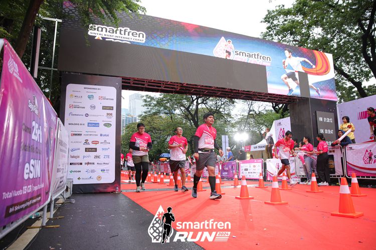 Race photo from Smartfren Run 2024