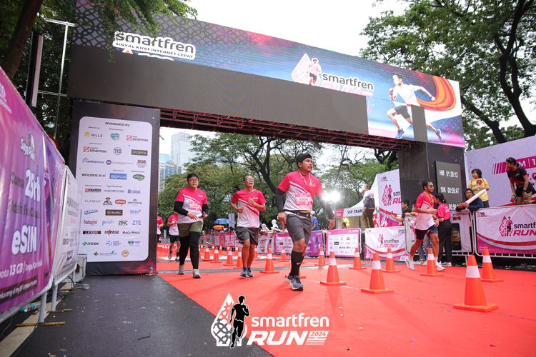Race photo from Smartfren Run 2024