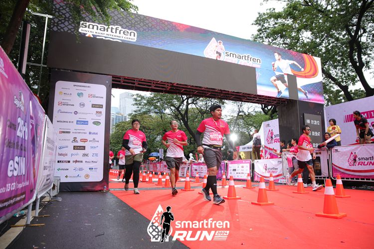 Race photo from Smartfren Run 2024