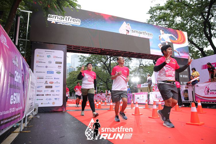 Race photo from Smartfren Run 2024