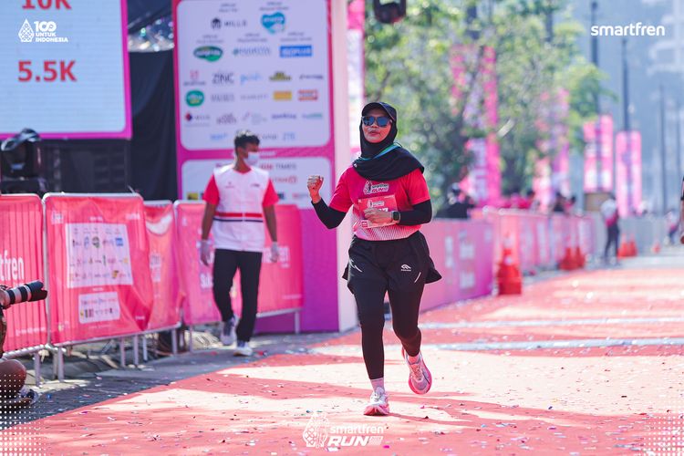 Race photo from Smartfren Run 2025 