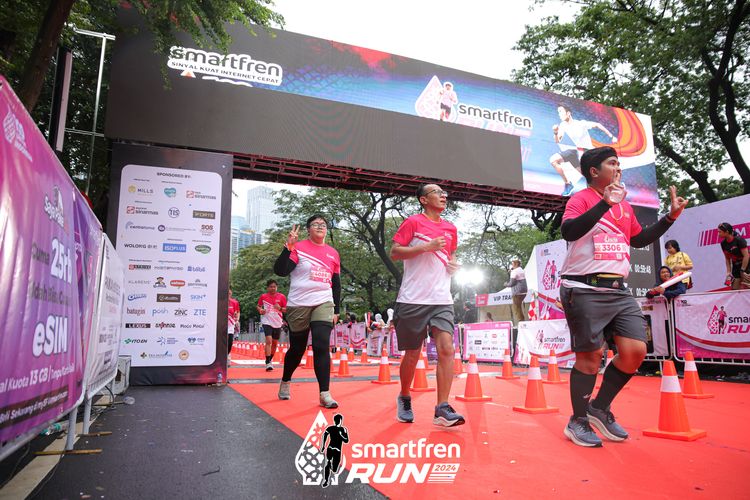 Race photo from Smartfren Run 2024