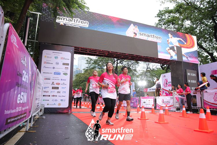 Race photo from Smartfren Run 2024