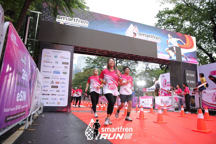 Race photo from Smartfren Run 2024