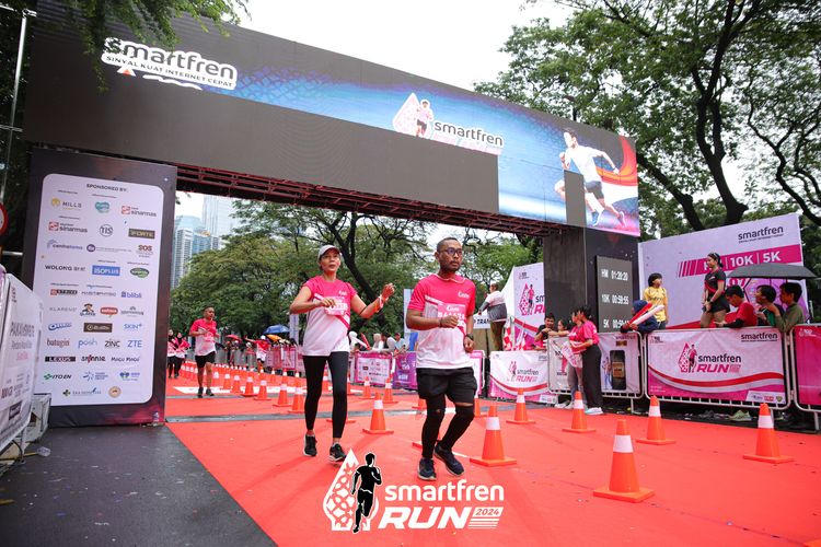 Race photo from Smartfren Run 2024