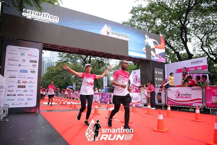 Race photo from Smartfren Run 2024