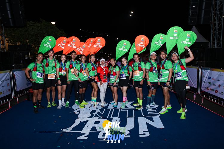 Race photo from PIK NITE RUN 2025