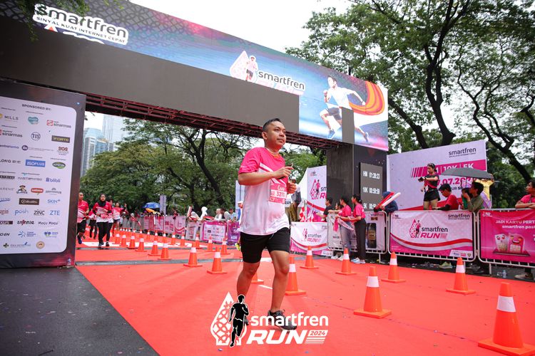 Race photo from Smartfren Run 2024