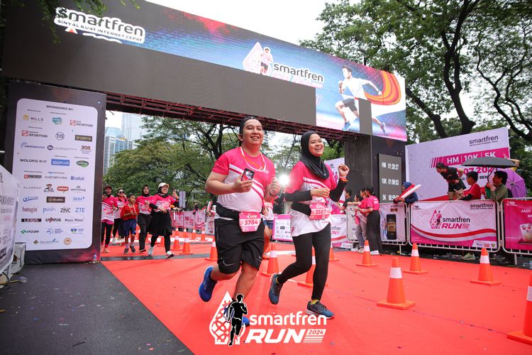 Race photo from Smartfren Run 2024