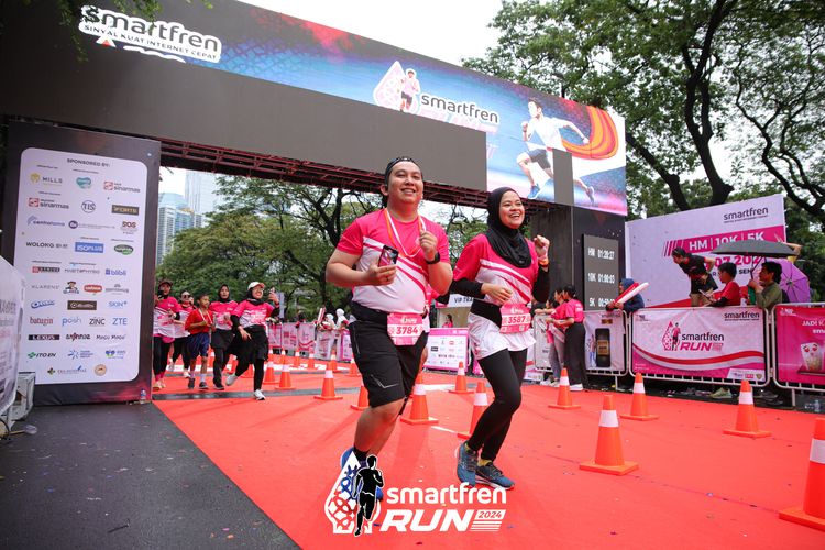 Race photo from Smartfren Run 2024