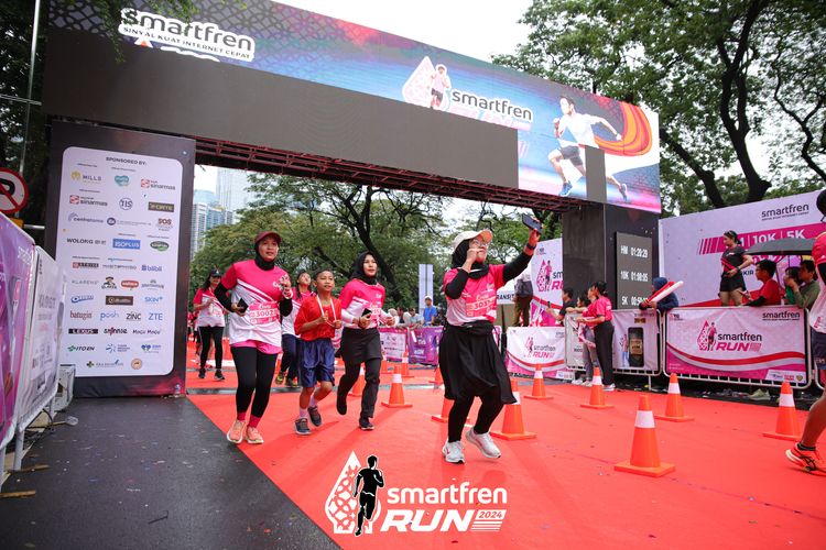Race photo from Smartfren Run 2024