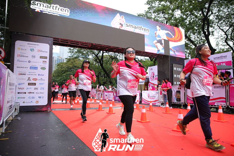 Race photo from Smartfren Run 2024