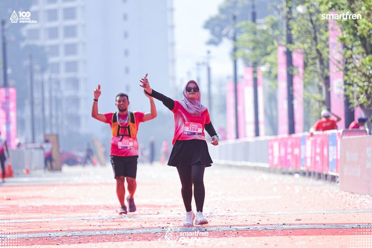 Race photo from Smartfren Run 2025 