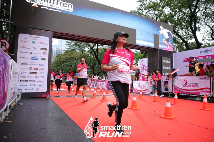 Race photo from Smartfren Run 2024