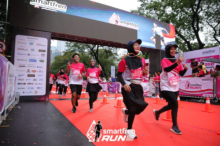 Race photo from Smartfren Run 2024