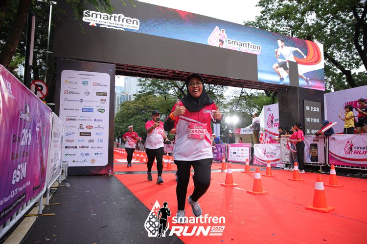 Race photo from Smartfren Run 2024