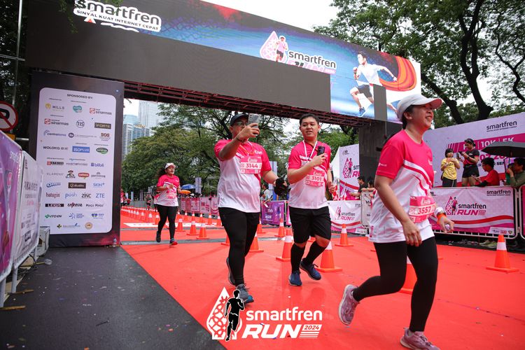 Race photo from Smartfren Run 2024