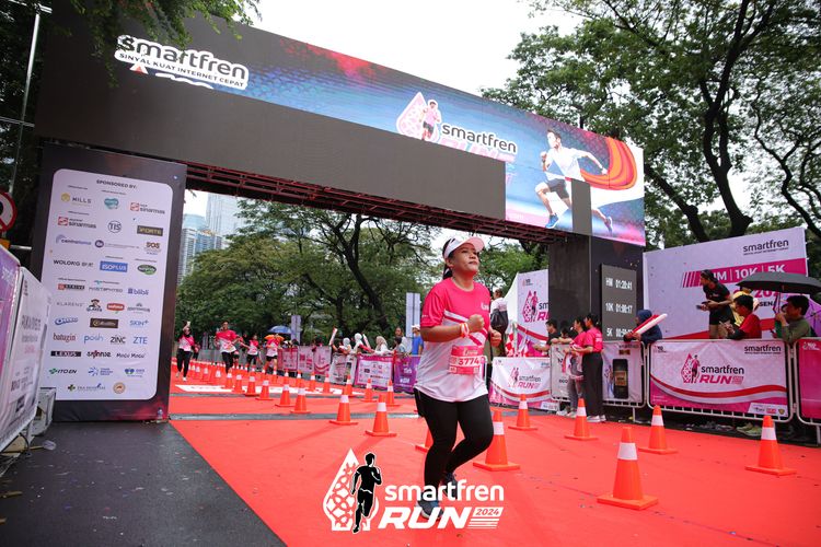 Race photo from Smartfren Run 2024