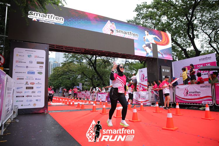 Race photo from Smartfren Run 2024