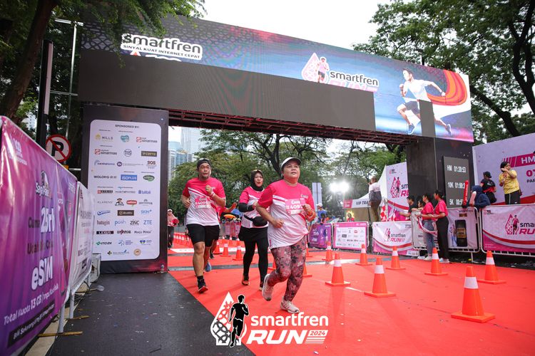 Race photo from Smartfren Run 2024
