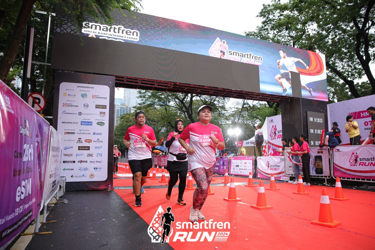 Race photo from Smartfren Run 2024