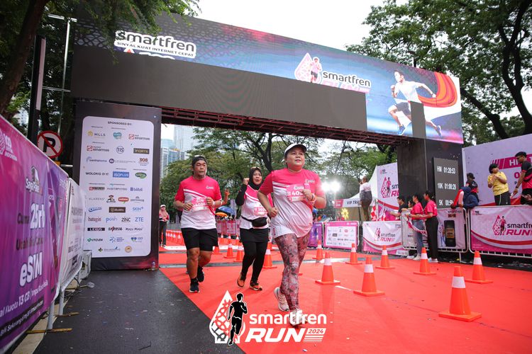 Race photo from Smartfren Run 2024